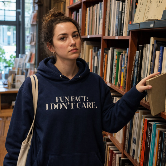 Fun Fact: I Don't Care Φούτερ