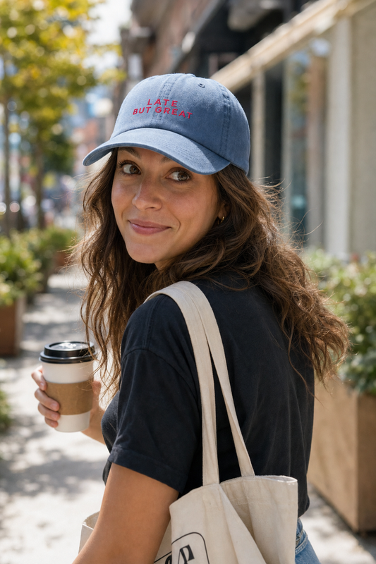 Late But Great cap - worn